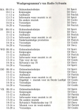 Radio Sylvania Tienen, schema