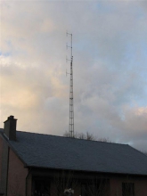 De antennemast in de Grootstraat 197 (Wimmertingen)