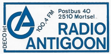 Radio Antigoon Antwerpen FM 100.4