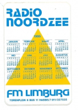 Radio Noordzee Hasselt, kalender 1986