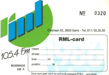 Radio RML Genk lidkaart