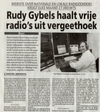 Artikel: Rudy Gybels haalt vrije radio's uit vergeethoek.