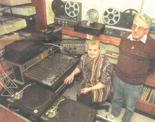  Hugo Van Limburg & Germaine in de Radio VELM live-studio (halverwegen jaren 90)