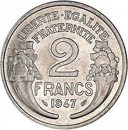 2 francs Frankrijk 1947