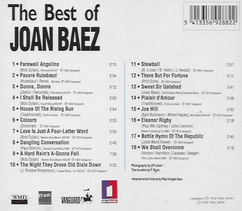 Joan Baez - the best of