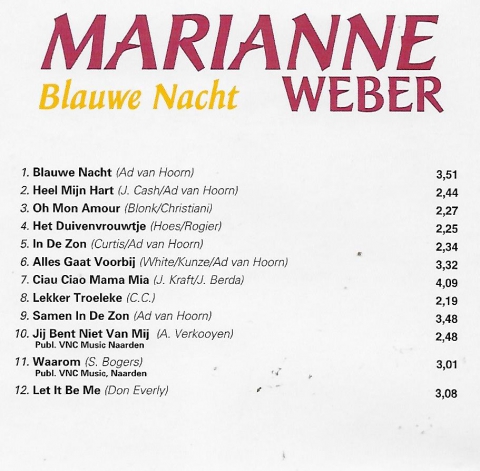 Marianne Weber - blauwe nacht