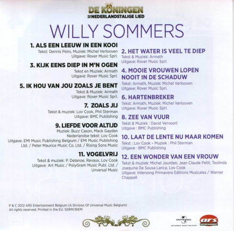 Willy Sommers - de allergrootste hits 