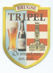 Brugse Tripel bierkaartje bierviltjeT