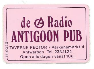 Sticker Radio Antigoon Antwerpen