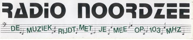 Sticker Radio Noordzee Hasselt 